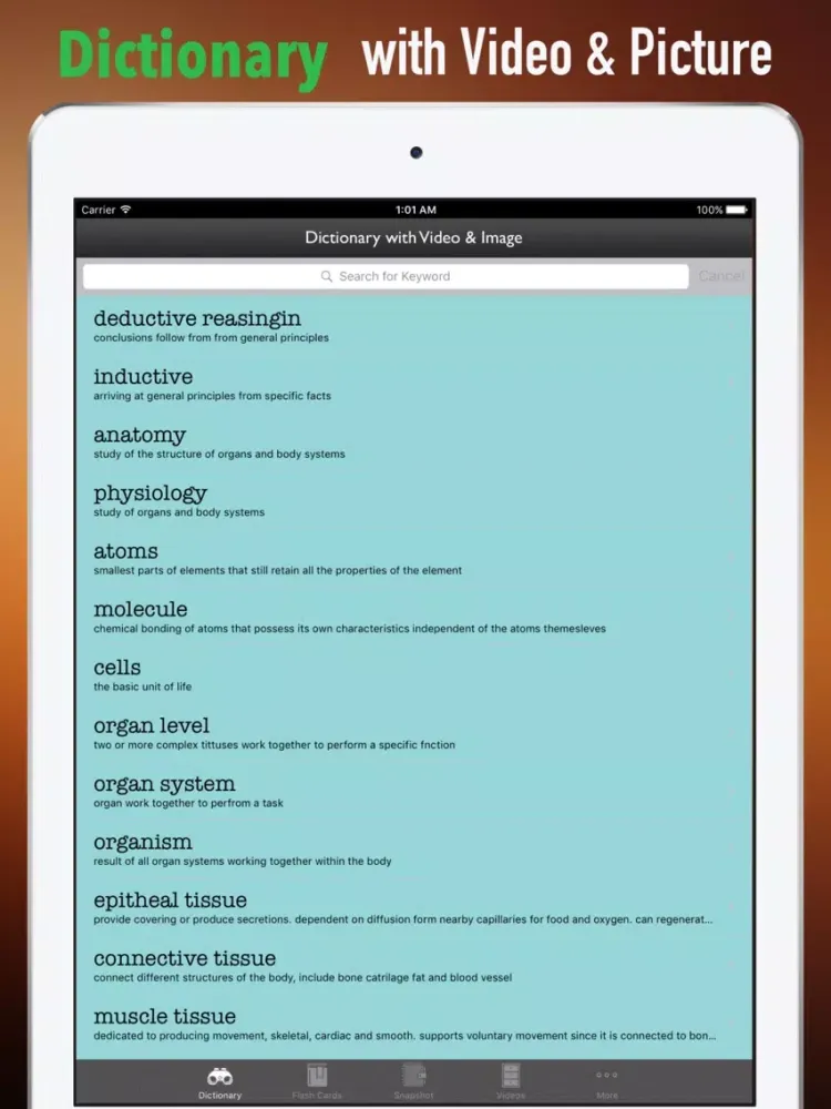 TEAS Test Glossary-Flashcard and Basic Study Guide iPad  スクリーンショット