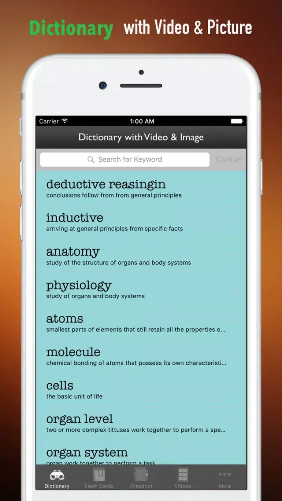 TEAS Test Glossary-Flashcard and Basic Study Guide スクリーンショット