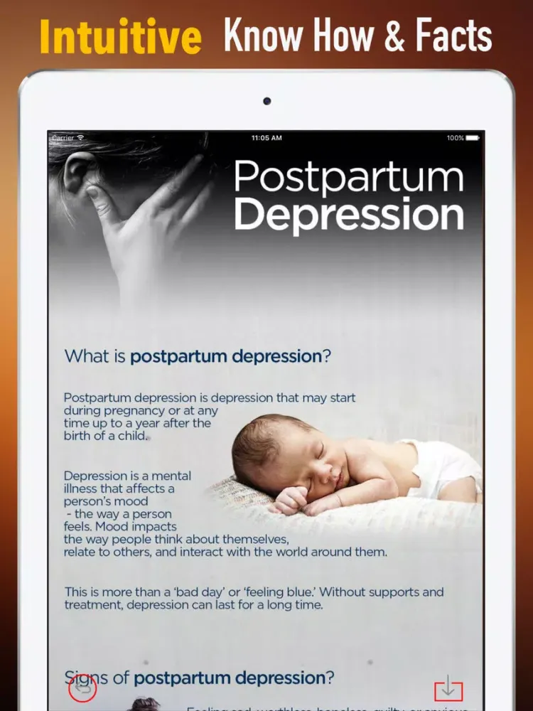 Overcome Postpartum Anxiety and Depression-Help iPad  स्क्रीनशॉट