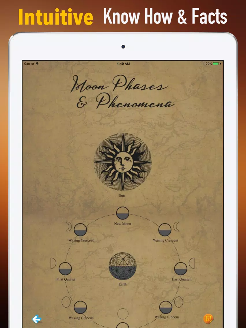 Moon Phases Study Guide-Tutorial and Hot News iPad  Screenshots