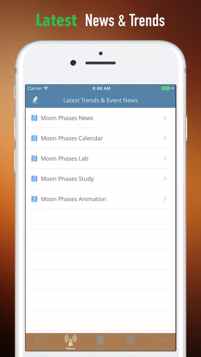 Moon Phases Study Guide-Tutorial and Hot News Screenshots