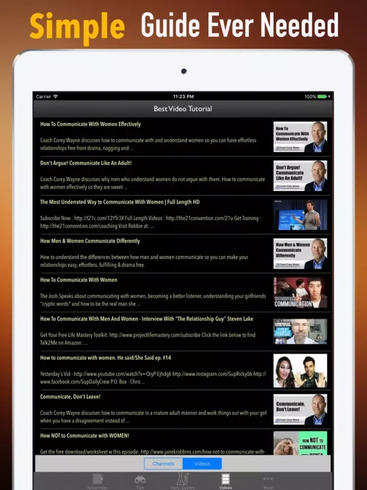 Tangkapan layar How to Talk to Women-Beginners Tips and Guides iPad 