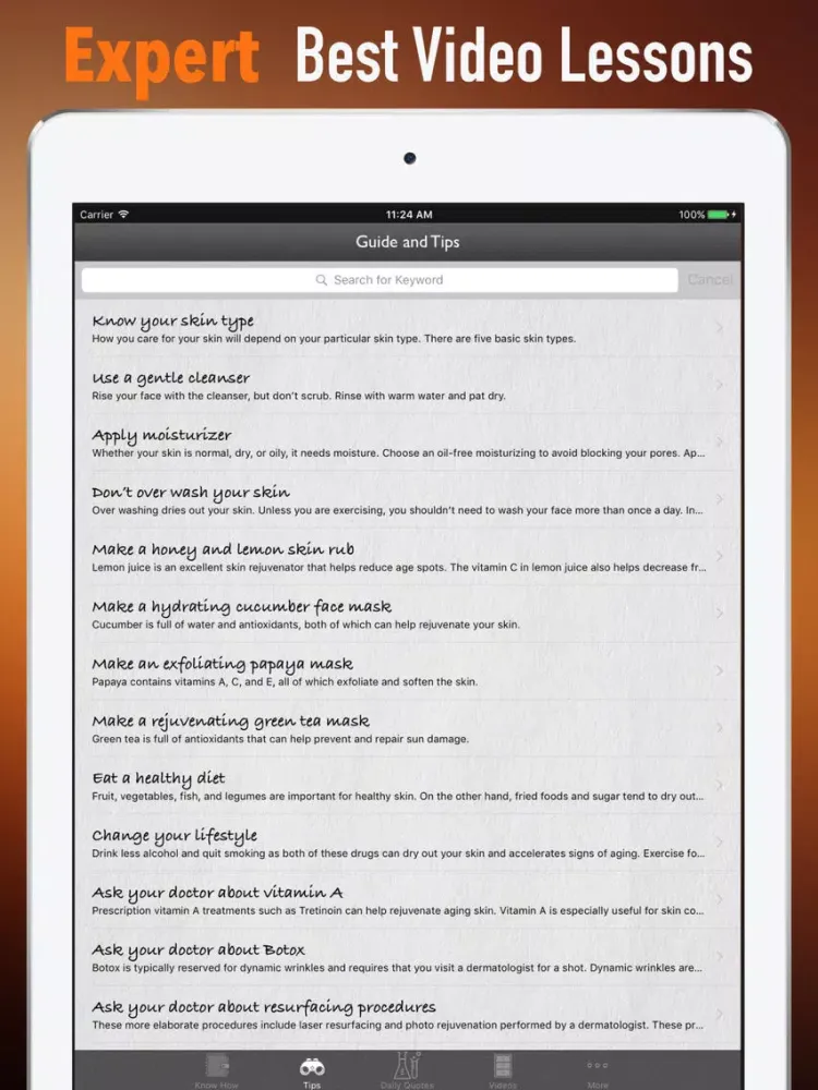 Facial Rejuvenation Guide-Total Approach and Tips iPad  سکرین شاٹس