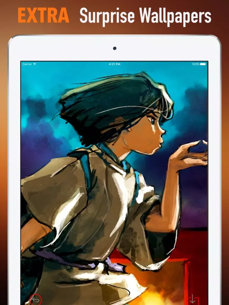 Wallpapers HD for Hayao Miyazaki Art- Quotes iPad 应用截图