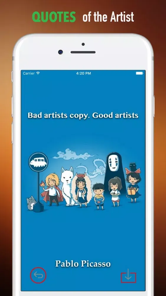 Wallpapers HD for Hayao Miyazaki Art- Quotes应用截图