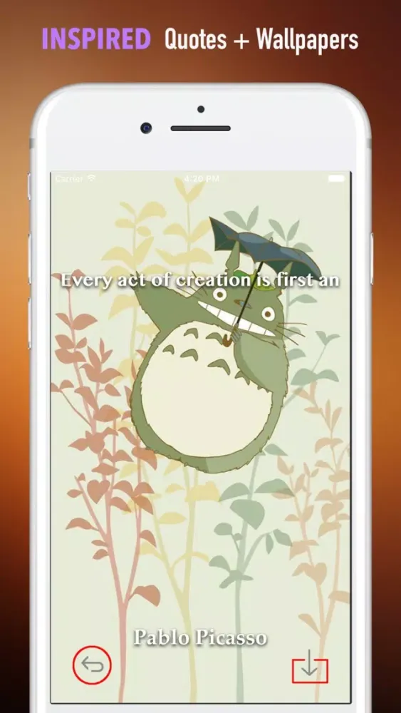 Wallpapers HD for Hayao Miyazaki Art- Quotes应用截图