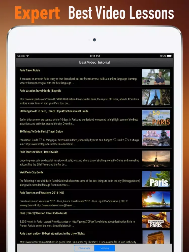 Paris Tourism:Raiders,Guide and Diet iPad  Screenshots