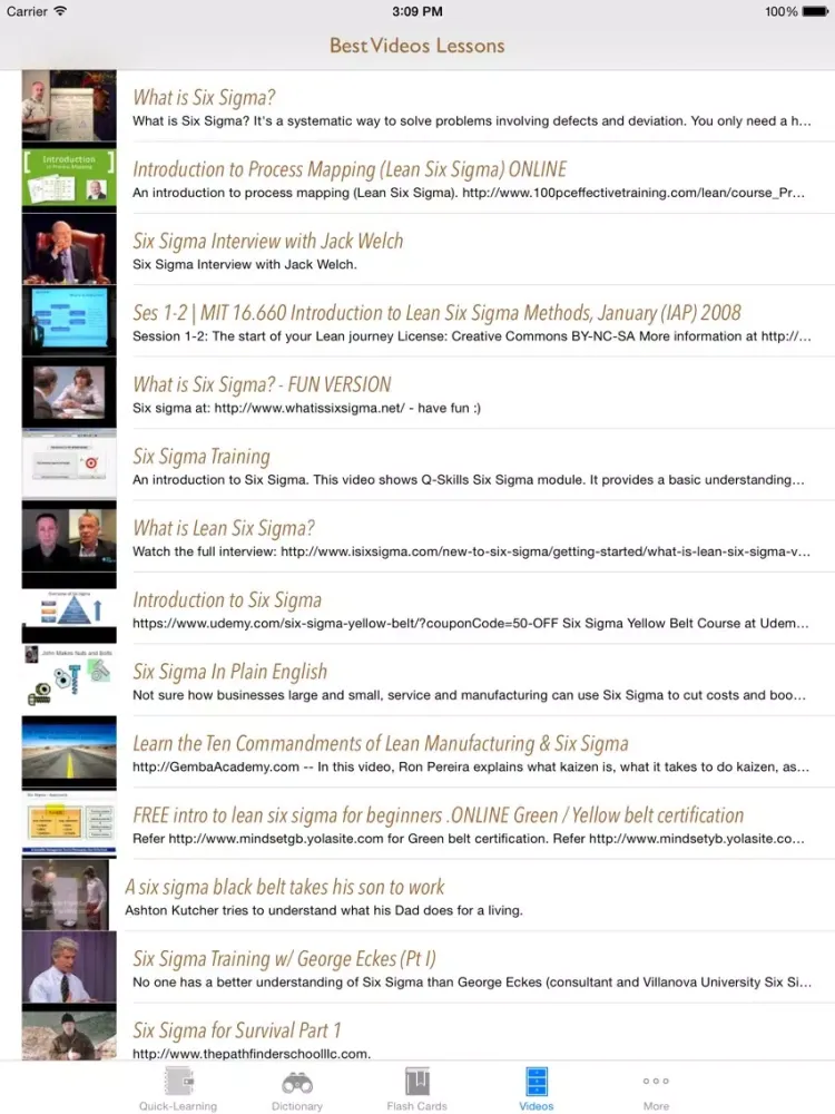 6 Sigma Guidance: Six Sigma Cheat Sheets with Glossary and Free Video Lessons iPad  Ekran Görüntüleri