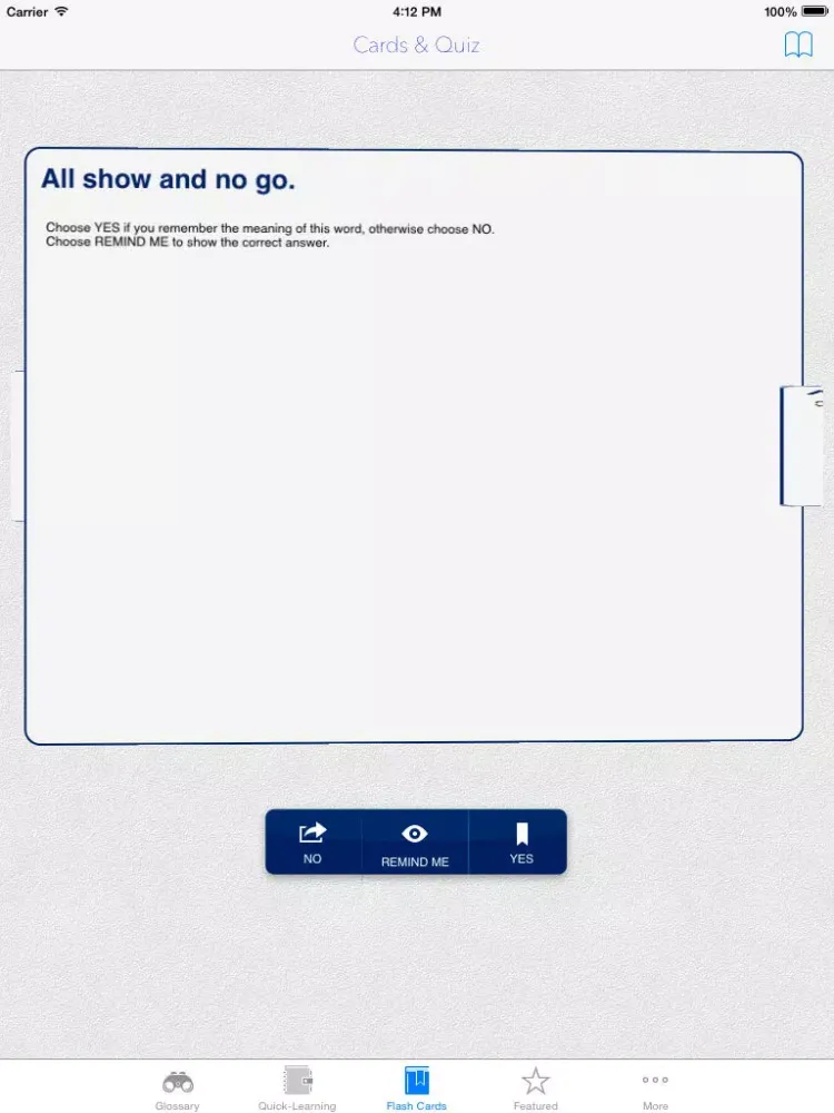 Capturas de tela do American Slang and Videos: Dictionary with Flashcard and Free video Lessons iPad 