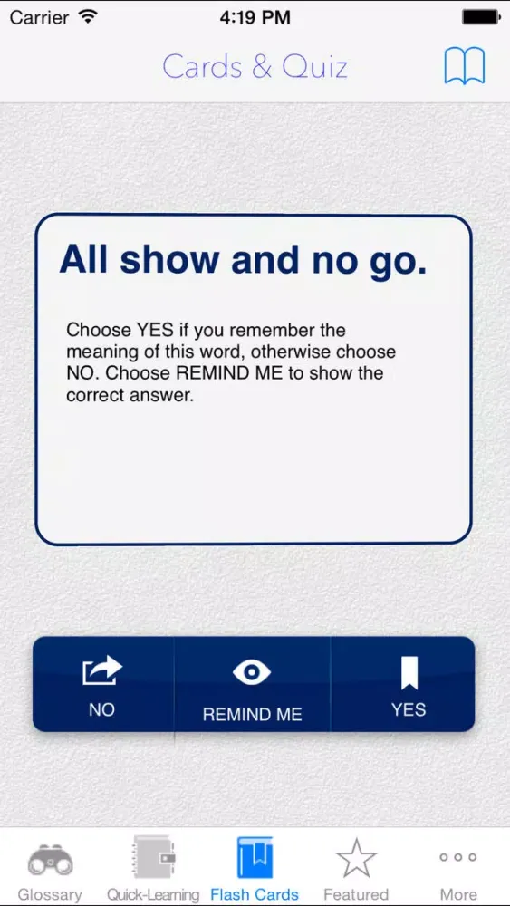 Capturas de tela do American Slang and Videos: Dictionary with Flashcard and Free video Lessons