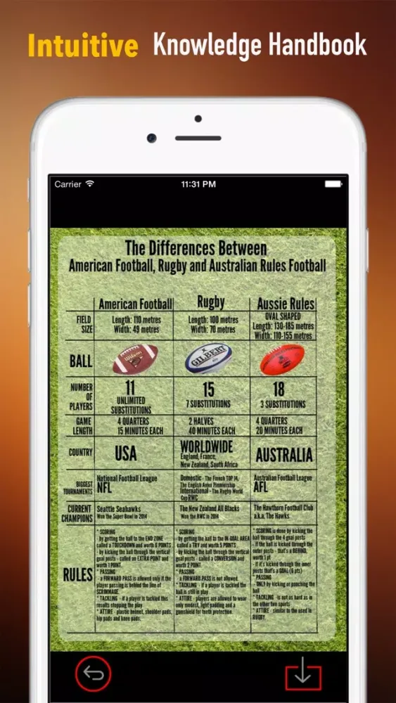 American Football 101: Quick Learning Reference with Video Lessons and Glossary应用截图