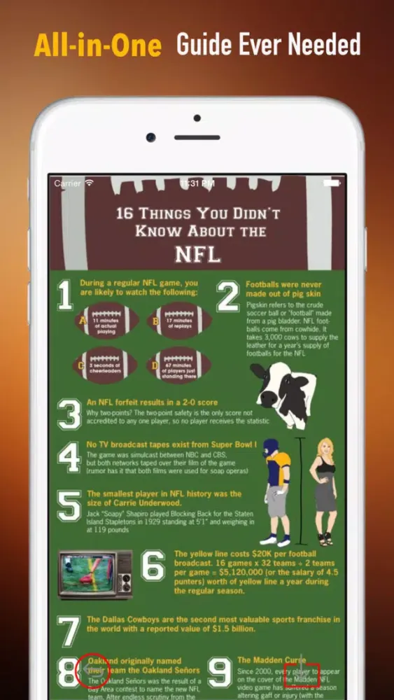 American Football 101: Quick Learning Reference with Video Lessons and Glossary应用截图