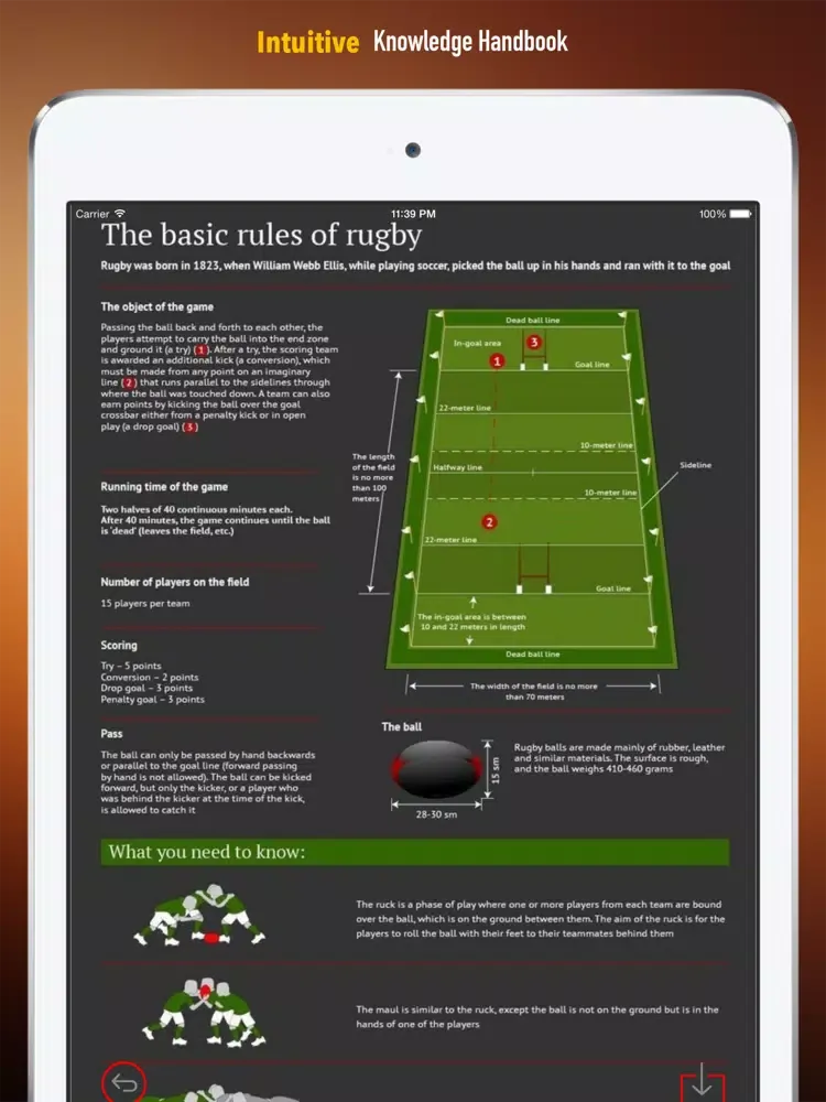 Rugby 101: Quick Learning Reference with Video Lessons and Glossary iPad  Screenshots