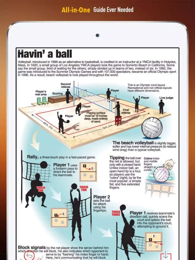 Volleyball 101: Quick Learning Reference with Video Lessons and Glossary iPad  سکرین شاٹس