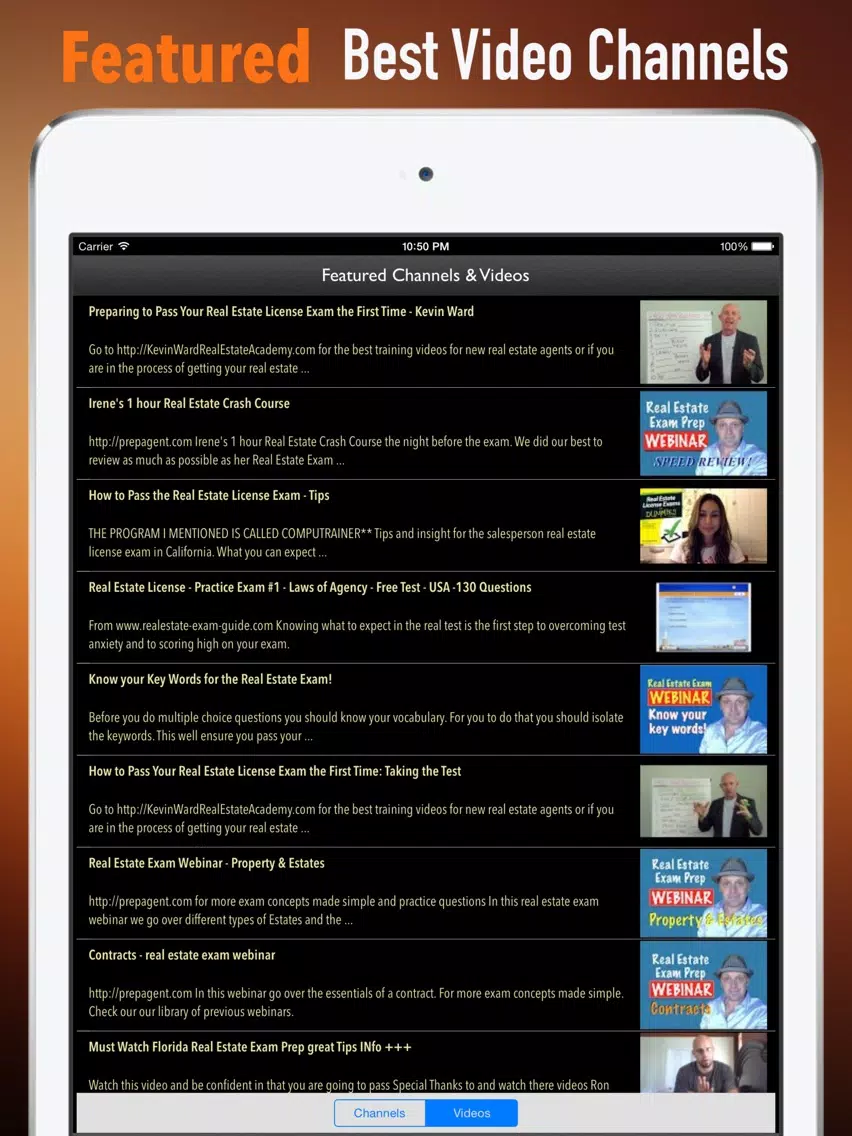 Real Estate Exam Study Guide: Test Prep Courses with Glossary Flashcards iPad  Screenshots