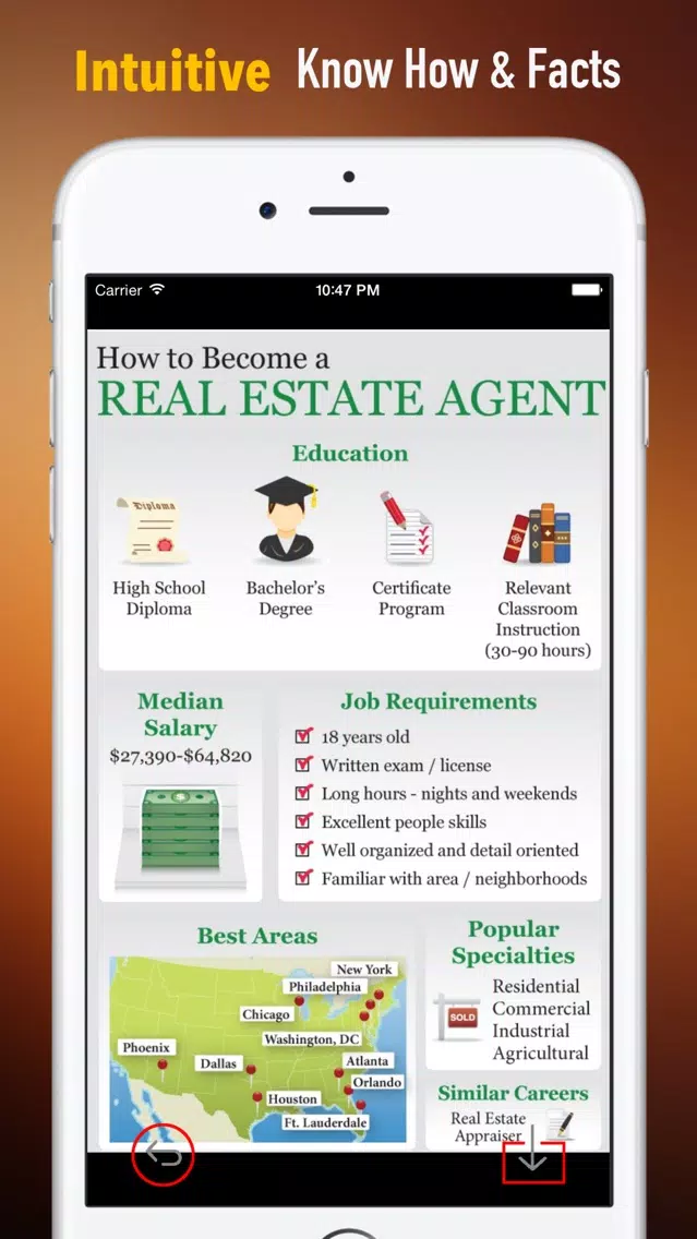 Real Estate Exam Study Guide: Test Prep Courses with Glossary Flashcards Screenshots