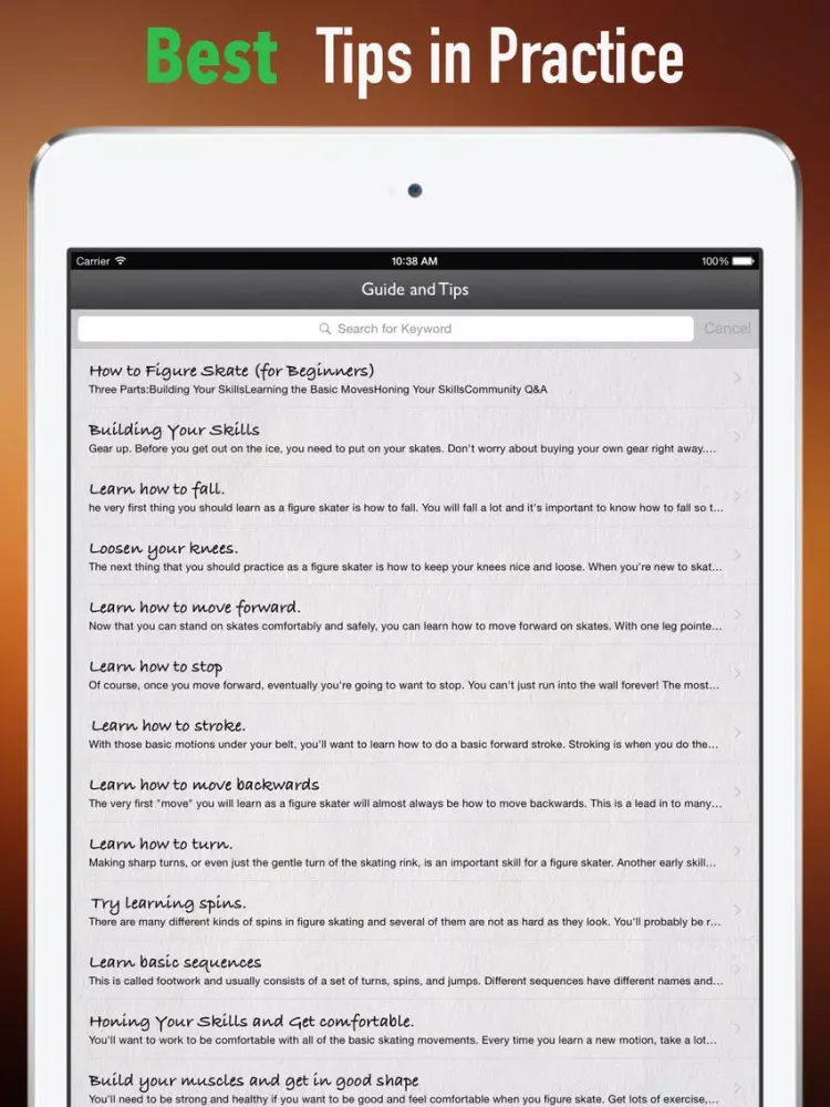 تصاویر Figure Skating for Beginners: Tutorial and Tips iPad 