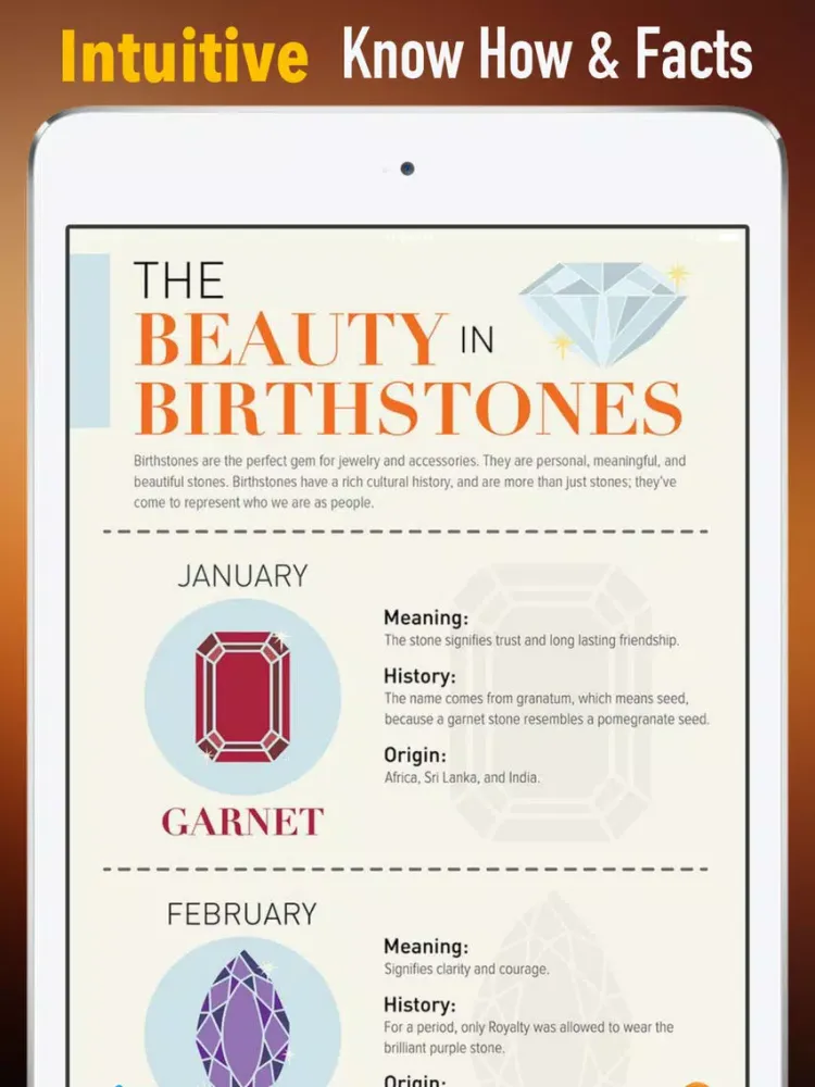 Jewelry 101: Tutorial with Trends and Glossary iPad 应用截图