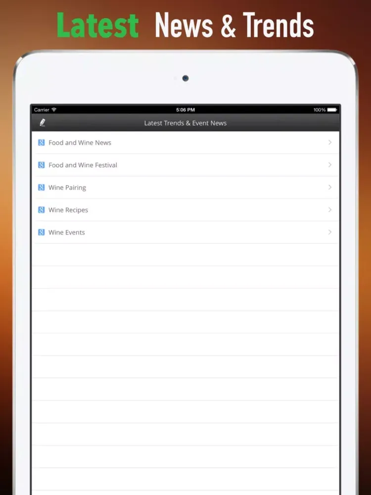 ภาพหน้าจอของ Food and Wine 101: Reference with Tutorial Guide and Latest Events iPad 
