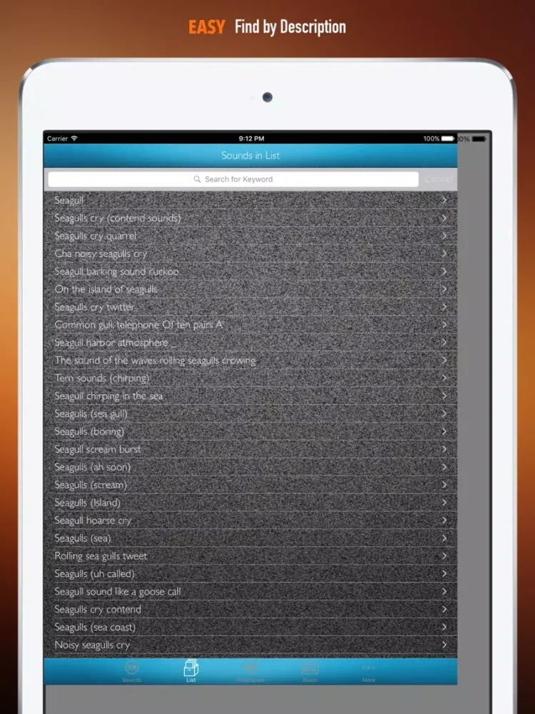 Seagull Sounds and Wallpapers: Theme Ringtones and Alarm iPad  Ekran Görüntüleri