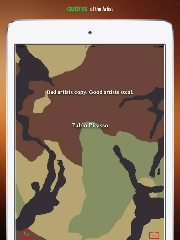 Camo Wallpapers HD: Quotes Backgrounds Creator with Best Art Collections and Inspirations iPad  Screenshots