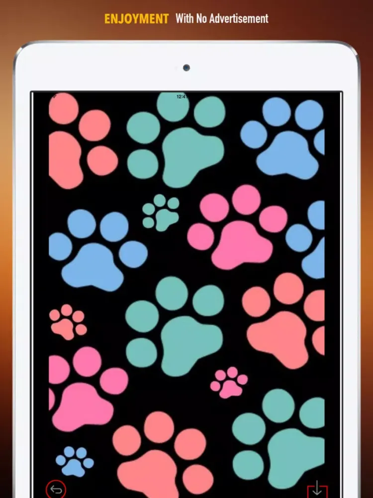 Captures d'écran de Paw Print Wallpapers HD: Quotes Backgrounds Creator with Best Designs and Patterns iPad 
