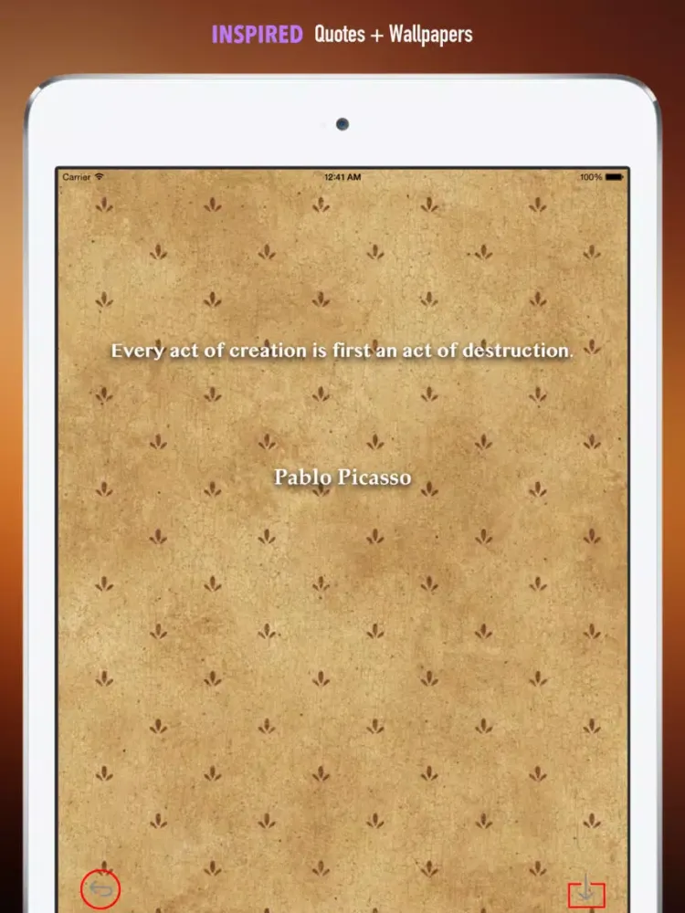 Captures d'écran de Paw Print Wallpapers HD: Quotes Backgrounds Creator with Best Designs and Patterns iPad 