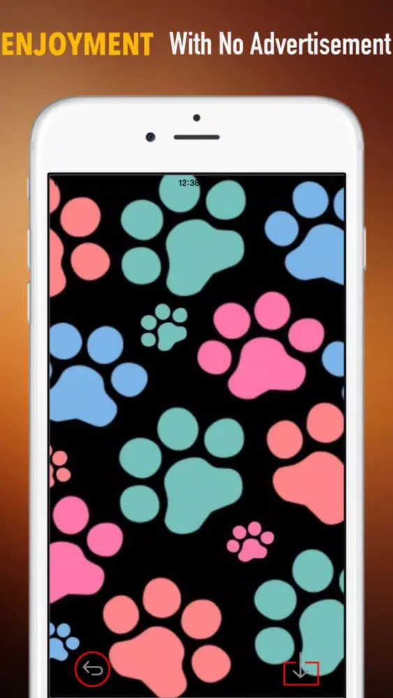 Captures d'écran de Paw Print Wallpapers HD: Quotes Backgrounds Creator with Best Designs and Patterns