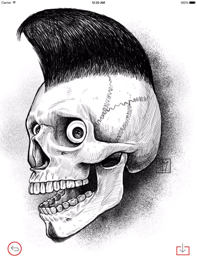 Skull Art Theme HD Wallpaper and Best Inspirational Quotes Backgrounds Creator iPad  Screenshots