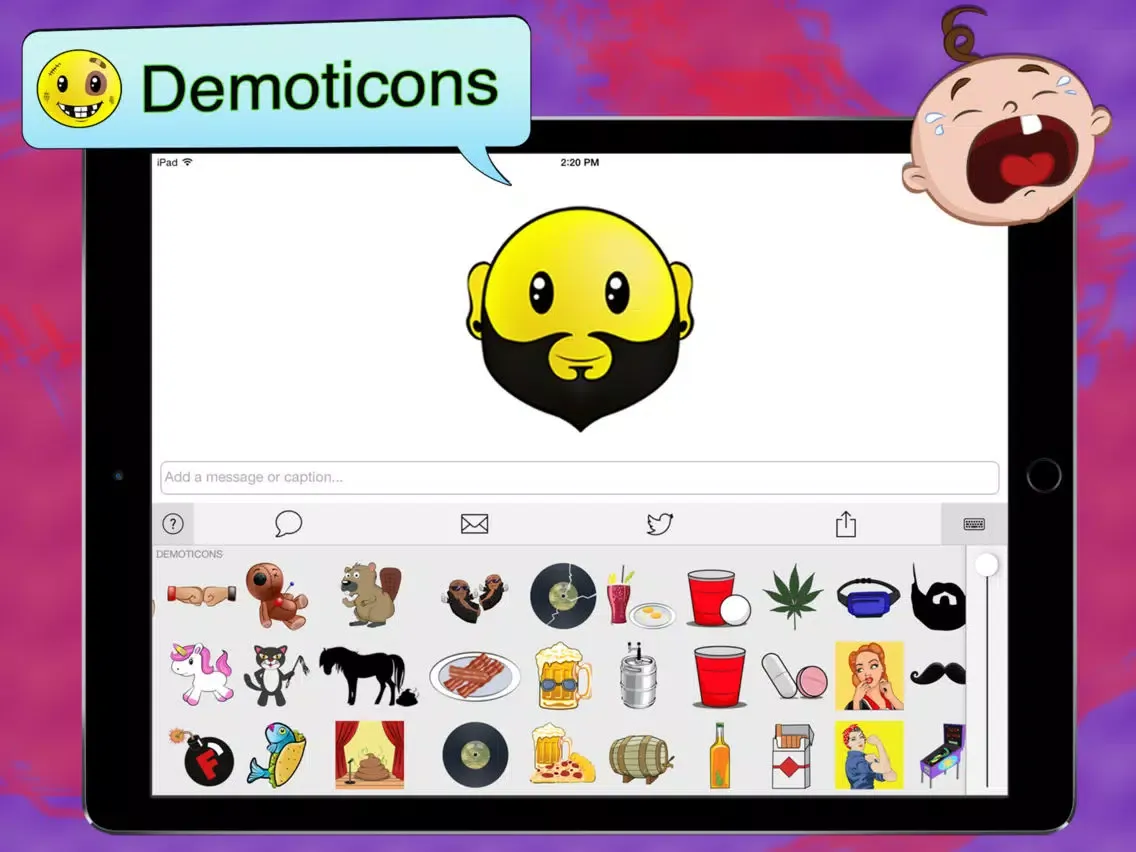 Capturas de pantalla de Demoticons iPad 