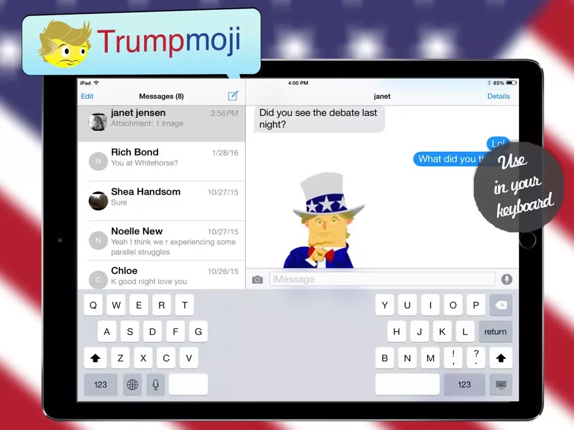 Trumpmoji iPad  Screenshots