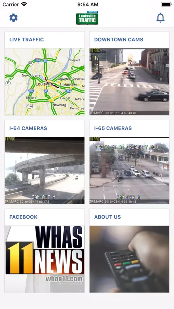 Screenshot di Louisville Traffic from WHAS11