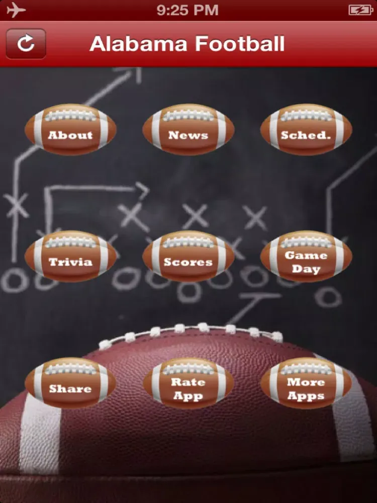 Alabama Football - Crimson Tide News, Schedule, Scores, and Trivia iPad  스크린샷