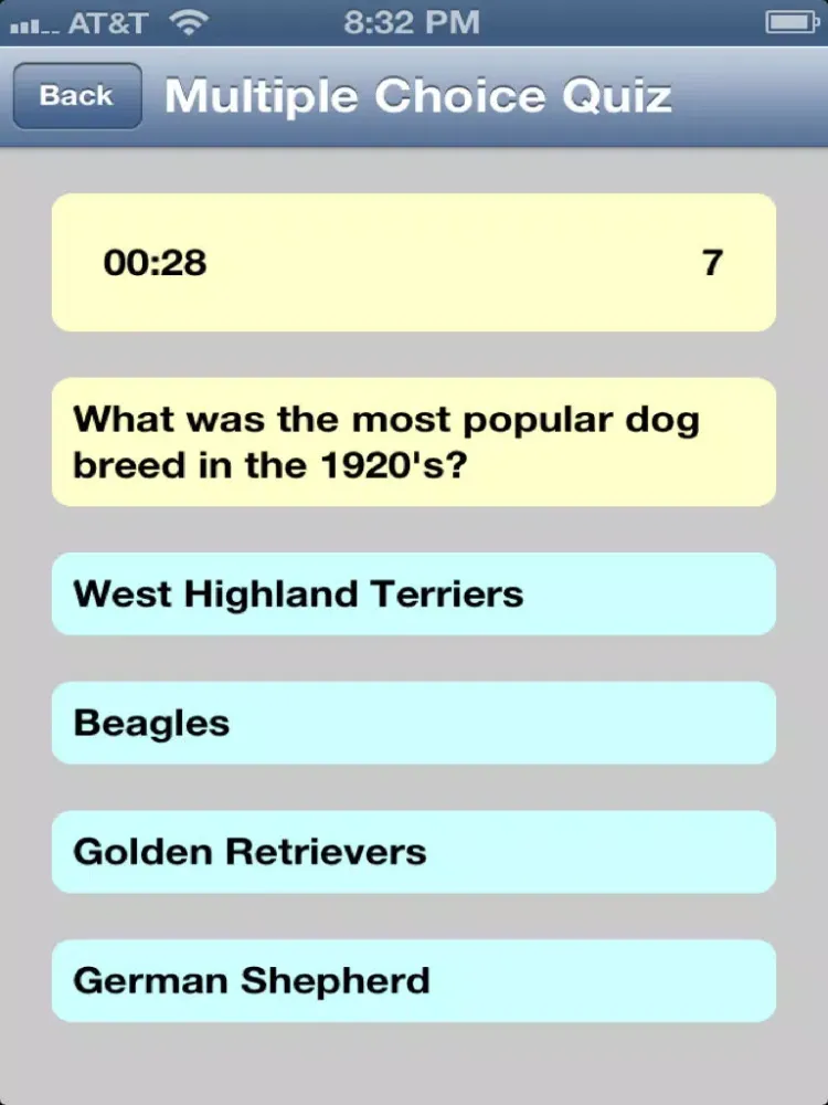 Dog Trivia - a Dog Lovers Quiz iPad  Screenshots