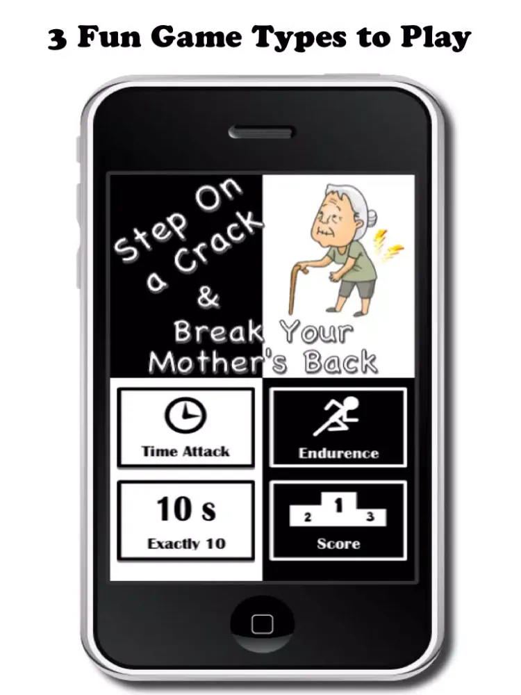 Don't Step on a Crack or You'll Break Your Mother's Back - Avoid the White Tiles iPad 应用截图
