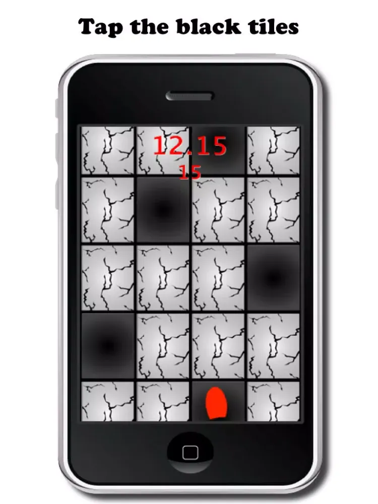 Don't Step on a Crack or You'll Break Your Mother's Back - Avoid the White Tiles iPad 应用截图