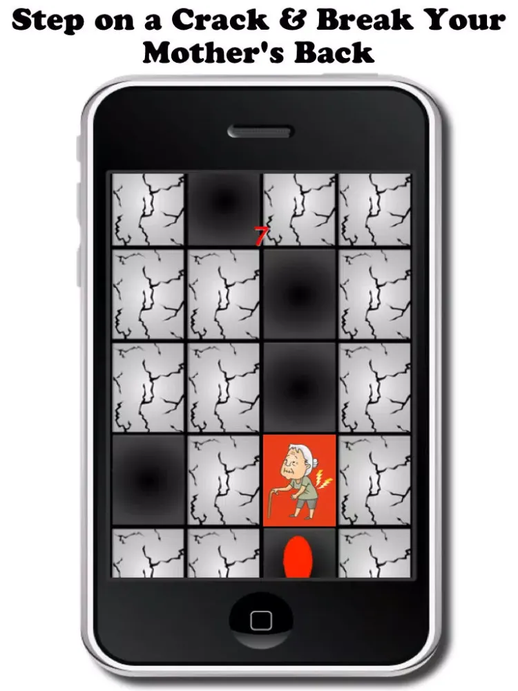 Don't Step on a Crack or You'll Break Your Mother's Back - Avoid the White Tiles iPad 应用截图