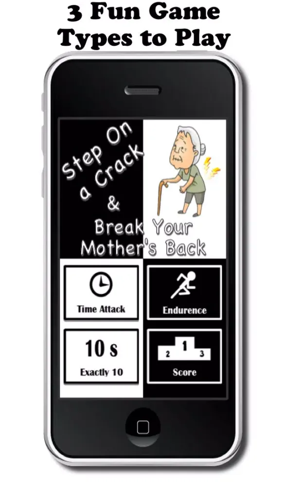 Don't Step on a Crack or You'll Break Your Mother's Back - Avoid the White Tiles应用截图