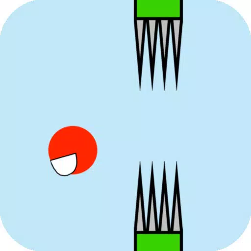 Flappy Red Ball - Bouncing Through Spikes