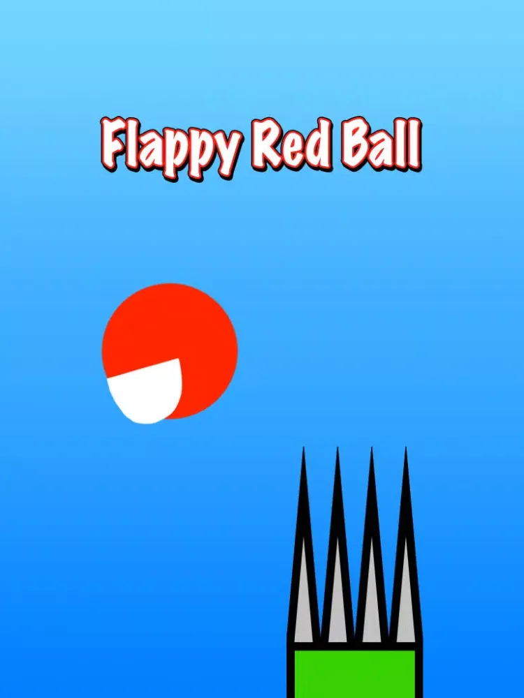Flappy Red Ball - Bouncing Through Spikes iPad  Screenshots