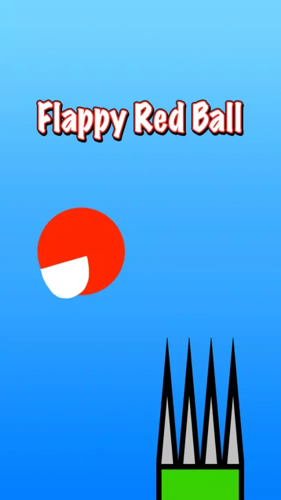 Flappy Red Ball - Bouncing Through Spikes Screenshots