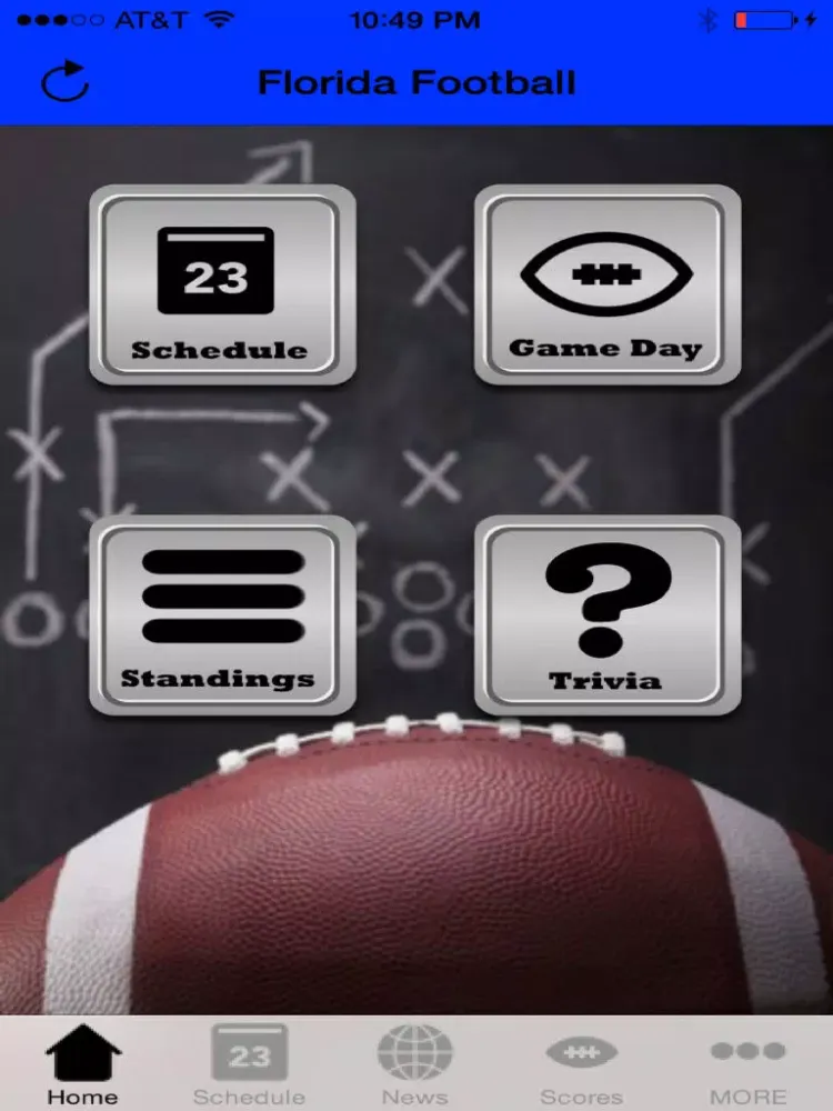Tangkapan skrin College Sports - Florida Football Edition iPad 