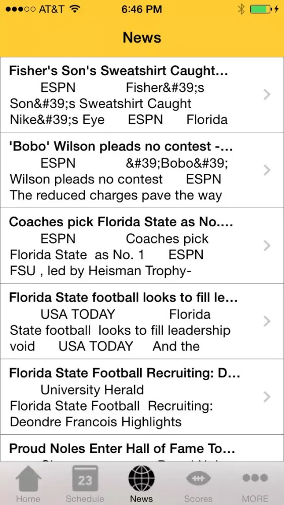 Capturas de pantalla de College Sports - Florida State (FSU) Football Edition