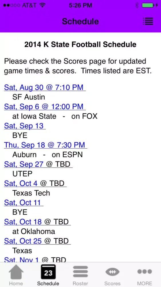 College Sports - Kansas State Football Edition Screenshots