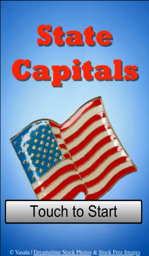 Ảnh chụp màn hình của US State Capitals Quiz