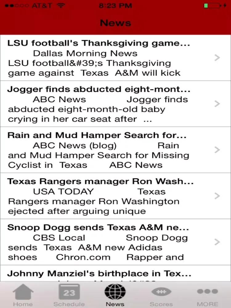 College Sports - Texas A&M Football Edition iPad  Screenshots