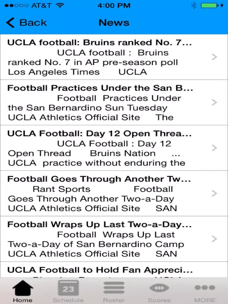 College Sports - UCLA Football Edition iPad  Screenshots