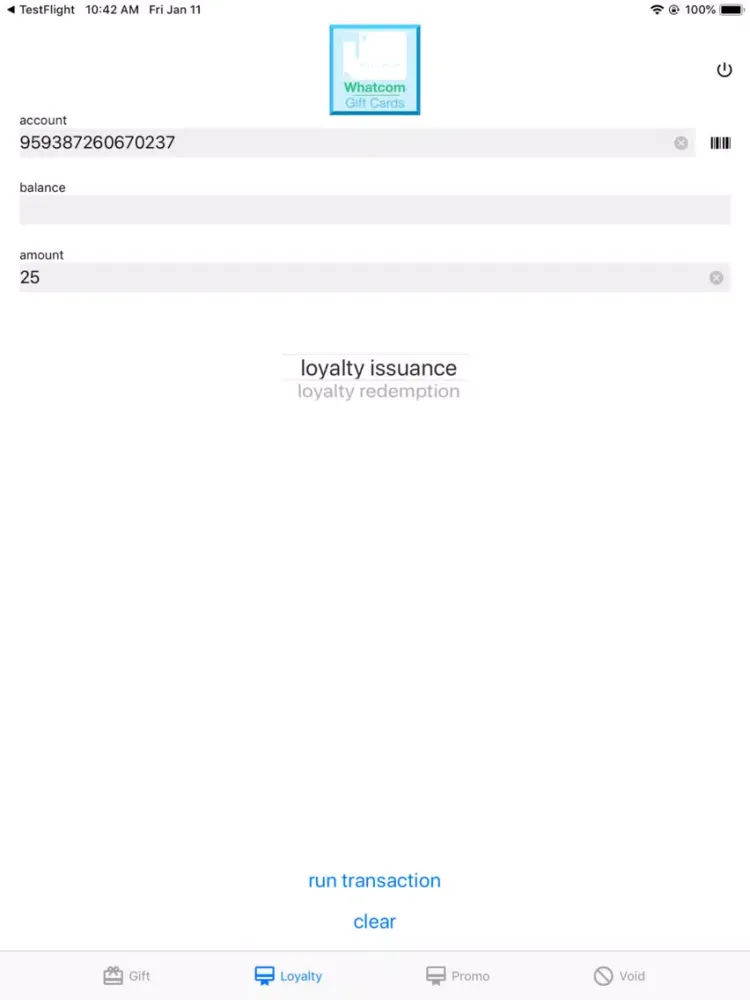 تصاویر Whatcom Gift Cards Terminal iPad 