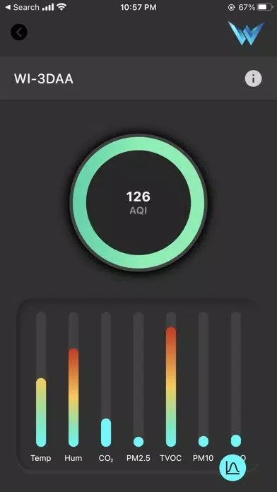 Captures d'écran de Aeris: Indoor Air Quality