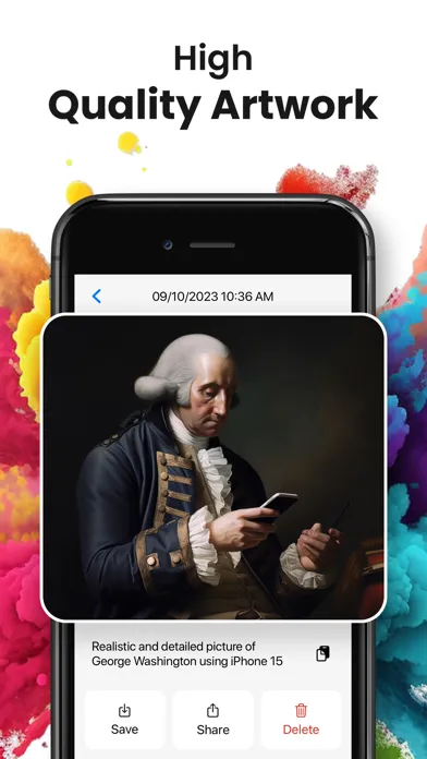 Capturas de pantalla de WhatPhoto - AI Art Generator